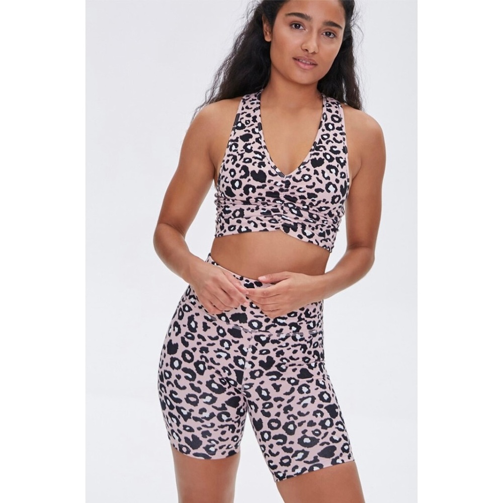 Forever 21 Leopard Printed Bra Top Size Small